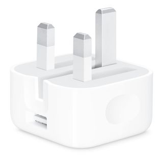 Refurbished Official Apple 5W USB Power Adapter (Folding Pins), A - White