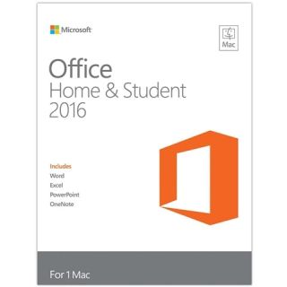 (S) Microsoft Office Mac 2016 Home & Student, B