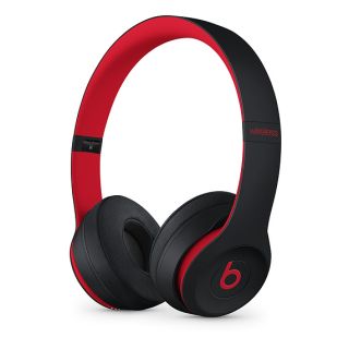 Refurbished Apple Beats Solo3 Wireless On-Ear Headphones - Defiant Black-Red, A