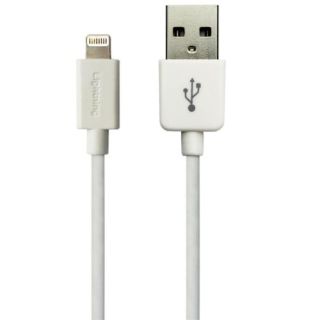 Sandberg Apple Approved Lightning Cable, 1 Meter, White, 5 Year Warranty