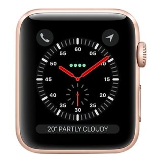 Refurbished Apple Watch Series 3 (Cellular) FACE ONLY, Gold Aluminium, 38mm, A