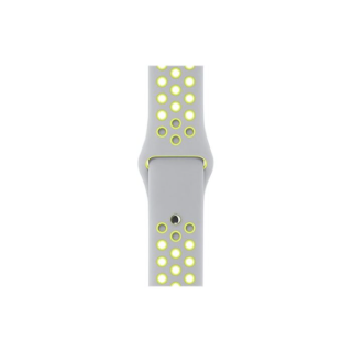 Refurbished Nike Sport Band STRAP ONLY, Silver/Volt, 42mm/44mm, C
