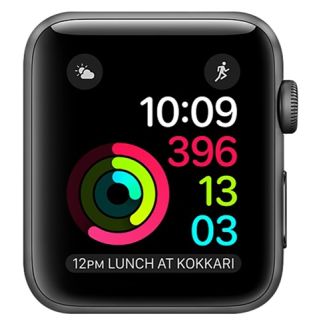 Refurbished Apple Watch Series 2 (A1757) FACE ONLY, Space Grey Aluminium, 38mm, C