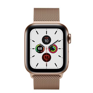 Refurbished Apple Watch Series 5 (Cellular) NO STRAP, Gold Stainless Steel, 40mm, 32GB Storage, B